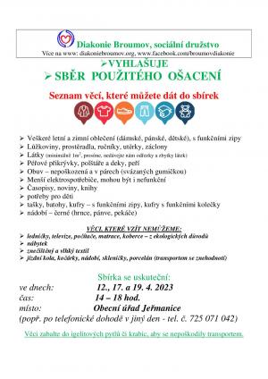 Sbírka ošacení Broumov